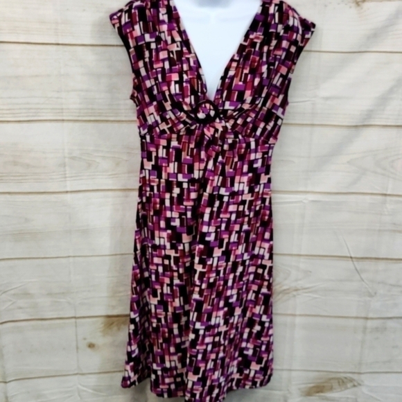 CHAPS Multi-Colored Sleeveless Dress, S - Picture 1 of 9